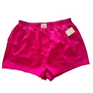 NWT  We The Free People Intimately Day to Day Boxer Shorts Pink Pockets Medium